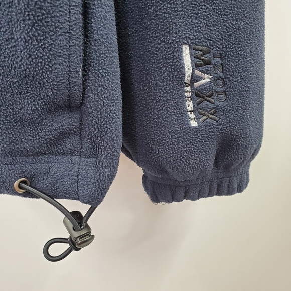 Vintage Izod Fleece Dad Jacket Quarter Zip Blue Pullover - Picture 4 of 8